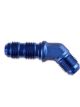 Mr Gasket Bulkhead Fitting 45 Degree -8 AN Male Aluminium Adapter Blue