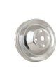 Mr Gasket Water Pump Pulley V-Belt 2-Groove Steel Chrome Chevrolet Small
