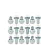 Mr Gasket Oil Pan Bolts Hex Head Zinc Plated Small Head Chevrolet Big