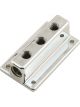 Mr Gasket Fuel Block T-Type Cast Aluminium Chrome One 3/8 in. NPT Fema