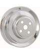 Mr Gasket Water Pump Pulley Steel Chrome 2-Groove Ford 289/302/351W