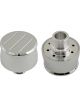 Mr Gasket Breather Cap Ball Milled Top Aluminium Chrome
