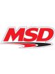 MSD Decal Vinyl Self-Adhesive Red Black White MSD Ignition Logo 9.0 in