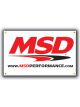MSD Banner MSD Logo White Plastic 3in. in. Length x 5in. in. Width