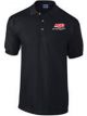 MSD Polo Shirt Short Sleeve MSD Racing Cotton Pique Knit Medium Black