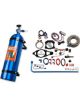 Nitrous Oxide Systems EFI Wet Cable Throttle Body 88mm 15lb. Bottle Blue Kit