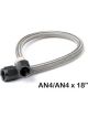 Nitrous Oxide Systems Hose Braided Stainless Steel -4AN Female 18
