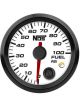 Nitrous Oxide Systems Fuel Pressure Gauge White 2-2/16