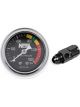 Nitrous Oxide Systems Pressure Gauge Black Not Liquid-Filled w/ 8AN Adapter