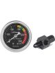 Nitrous Oxide Systems Sniper Nitrous Gauge Black Liquid Filled 1-1/2i