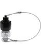 Nitrous Oxide Systems Black Racer's Safety Adapter AN -8 Chrome Plated Bottle