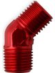 Nitrous Oxide Systems 45 Degree Fitting Flare Jet Holder Aluminum Red