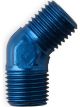 Nitrous Oxide Systems 45 Degree Fitting Flare Jet Holder Aluminum Blue