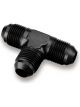 Nitrous Oxide Systems Tee Adapter Fittings -4 AN Male Thread Black Anodized