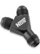 Nitrous Oxide Systems Specialty Y-Block Fitting -8AN to -8AN to -8AN  Black
