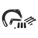 Proflow Alternator Bracket Black Steel Small Block Chev Long &