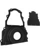 Proflow Timing Cover 2-Piece Cast Aluminium Black Powdercoat With