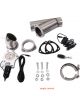 Proflow Single Exhaust Cutouts Electric Aluminium Bolt On 3.0 in. Di