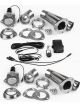 Proflow Dual Exhaust Cutouts Electric Aluminium Bolt On 3.0 in. Di