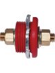 Proflow Battery Connector Kit Thru-panel Red & Black Set