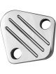 Proflow Fuel Pump Block-Off Plate Aluminium Polished BB Chev Chrys