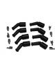 Proflow Spark Plug Boot and Terminal Kit Black 45deg Chev Hold