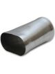 Proflow Pipe Adapter Exhaust Oval To Round Stainless Steel Raw 3.5