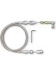 Proflow Throttle Cable Braided Stainless Steel 24 in. Long Universa