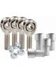 QA1 Rod End X Series Chromoly Steel 2-Piece 4-Link Components w/ Panh