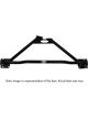 QA1 Strut Tower Brace Front Upper Steel Black Powdercoated Ford V8
