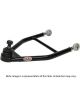 QA1 Control Arms Tubular Front Lower Steel Black Powdercoated Ford Pair