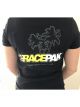 Racepak T-Shirt V-Neck Orange County Palm Tree Black Ladies' Lar