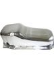 RTS Oil Pan Sump Steel Chrome Finish Standard SB Chev 1-Piece Rear m