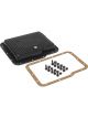 RTS Transmission Pan Stock Steel Finned Black Powdercoated Finned GM Pow