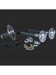Strange Pro Race Axles Retainer Plates Bearings 1/2 in. Stud Kit & Spool