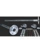 Strange 35 Spline Alloy Axles Bearings & 5/8 in. Stud Kit