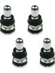 Street Pro Tyre Valve Short-Style Chrome Valve Stems Bolt-On Set of 4