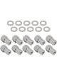 Street Pro Wheel Nut & Washer Kit dome head Chrome 1/2' 1.00in