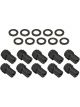 Street Pro Wheel Nut & Washer Kit dome head Black 7/16' 1.00in