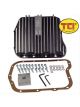 TCI Automotive Automatic Transmission Pan Deep Aluminum Black Wrinkled