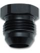 Vibrant Performance AN Flare Hex Head Plug; Size: -8AN Black Anodized