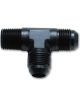 Vibrant Performance Male Flare Tee w/ Pipe On Run Adapter Fitting; -8AN x 3/8