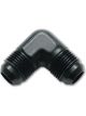 Vibrant Performance Flare Union 90 Adapter Fitting; Size: -8AN Black Anodized