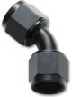 Vibrant Performance Female Union Adapter, 45; Size: -16AN Black Anodized