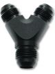 Vibrant Performance Y Adapter Fitting; Size: -16AN x dual -16AN Black Anodized