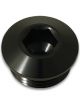 Vibrant Performance Low Profile ORB Port Plug, -10 AN Black Anodized
