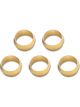 Vibrant Performance Pack of 5, Brass Olive Inserts; Size 5/16