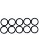 Vibrant Performance Package of 10, -3AN Rubber O-Rings Black