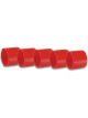 Vibrant Performance Female AN Plastic Plug, AN Size: -3 Red Pack of 5