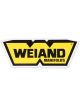 Weiand Decal Vinyl Weiand Manifolds Logo Yellow Black